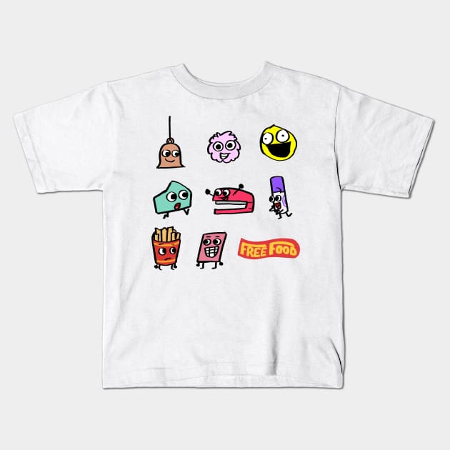 BFB FREE FOOD Pack Kids T-Shirt by MsBonnie